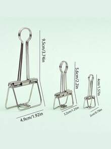 金属夹日历长尾夹票据夹孔雀尾夹发票夹文件夹燕尾夹收纳创意 - 銅色 - 查看 5