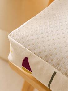 1pc Thickened Farmhouse Style Chair Cushion, Contrast Color Design, Tie-Up Fastening, Suitable For Indoor/Outdoor Chairs In Dining Room, Bedroom, Soft & Comfortable, Easy To Clean