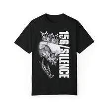 156_SILENCE Skull Crown T-Shirt, Edgy, Unisex Shirt, Band Merch - màu đen - Xem 1