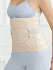 Faja Postparto Ajustable para Cesárea y Parto Natural.Soporte Abdomen y Cintura, Recuperación. - Albaricoque - Ver 2