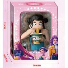 1pc Witch Hunter Figurine Eating Instant Noodles, Lumi, Zoey, Mira Collectible Idol Group Statue - Multicolor - View 7