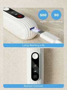 PETSIN Removedor de pelo de mascota portátil de diseño minimalista - Blanco - Ver 8