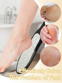 ANDVICTORY 2/4Pcs Foot Heel File Stainless Steel Metal Callus Remover Double Sided Foot ScraperProfessional For Wet Or Dry Skin Pedicure Tool - Multicolor - View 2