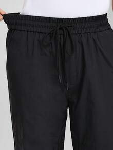 CZRLHYT Women'S Waterproof Outdoor Hiking Cargo Pants Loose-Fit Straight-Leg Softshell Trousers Windproof Umbrella Pants For Trekking Camping Jogging Casual Wear Tights - Black - View 6