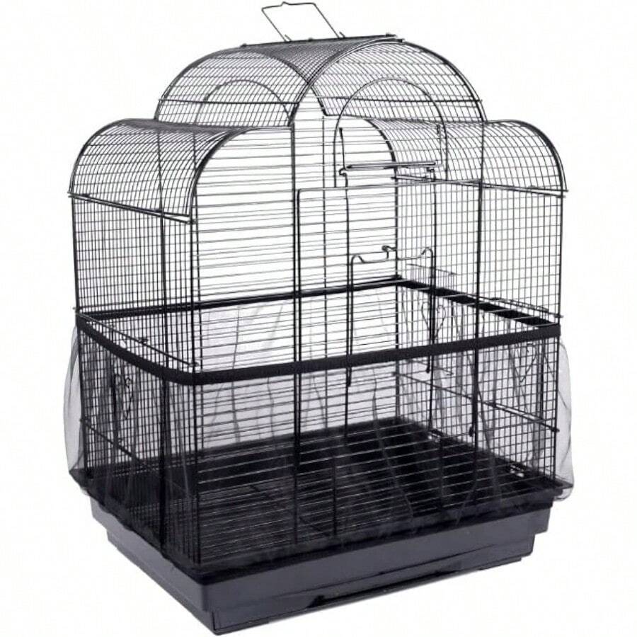 Cubierta de jaula de pájaros de 4 colores Cubierta de jaula de pájaros Receptor de semillas Malla de nylon ventilada Receptor de semillas de jaula de pájaros Receptor de semillas de jaula de pájaros de gran tamaño Protector de semillas (# 2)& aves | jaula para ave | jaulas para periquitos | pajaritos | - por defecto - Ver 1