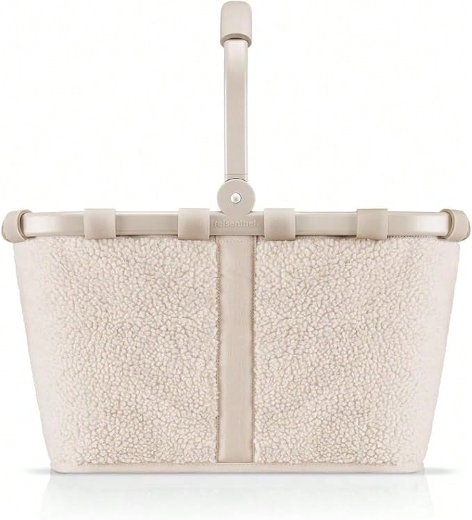 Reisenthel Carrybag Teddy Sand – Stabiler Einkaufskorb Mit Viel Stauraum Und Praktischer Innentasche – Elegantes Und Wasserabweisendes Design - 白色 - 查看 1