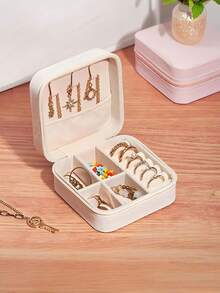 1pc 3-Tier Jewelry Storage Box, Watch Organizer, Earring Holder, Necklace Display, Bracelet Tray, Ring Storage, Large Capacity 3-Layer Jewelry Box With Lock - Kotak perhiasan - View 23