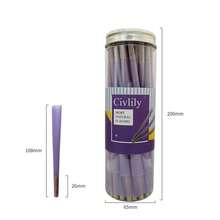 手工卷烟纸，彩色纸。白色、蓝色、棕色、粉色、紫色、绿色纸。混合色纸。（长10.8厘米 * 宽1厘米 * 高2.6厘米，50张）。派对和节日礼物。成人适用。慢燃型，吸烟辅助工具。特大号 - 混色 - 查看 8