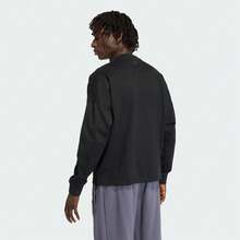 Adidas Originals 男士 P ESS 长袖 T 恤 针织无领 TKD6575 - 黑色 - 查看 3