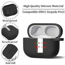 MOIHSING For AirPods Pro 3 Case Soft Silicone Protective Skin Cover Compatible With AirPods Pro Case 3rd Generation 2025 Compatible MagSafe Full Drop Protection Cover With Lanyard Red - Red - View 4