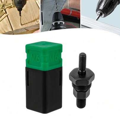 M6 Rivet Nut Alloy Rivet Nut Tool Modern Rivet Nut 2.5*2.5*5.7cm/0.98*0.98*2.44in Gross Weight 0.1kg/0.22lbs