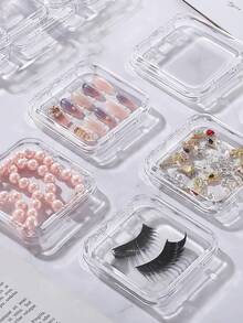 Hộp đựng móng tay giả dán hai mặt, hộp đựng móng tay giả bằng nhựa trong suốt, hộp trưng bày móng tay giả, hộp đựng móng trong suốt, hộp đựng móng giả, hộp trưng bày và sắp xếp móng tay giả dán trong suốt, giá trưng bày móng tay giả dán hai mặt, thích hợp cho móng tay giả dán. - Nhiều màu - Xem 5