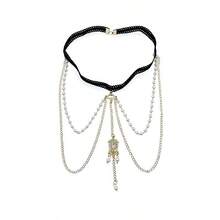 1pc Fashion New Multi-Layer Faux Pearl Tassel Leg Chain, Women's Simple And Exquisite Sexy Thigh Chain - Multicolor - View 3