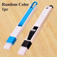 1个窗户清洁刷，屏幕清洁工具，键盘缝隙小刷，带簸箕的玻璃缝隙刷 - 彩色 - 查看 4