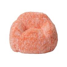 Silla de bolsa de frijol de piel falsa,Sofá de bolsa de frijol de peluche con reposabrazos,Sofá de bolsa de frijol peluche lleno de espuma,Silla pereza acogedora para dormitorio sala de estar lectura - Naranja - Ver 1