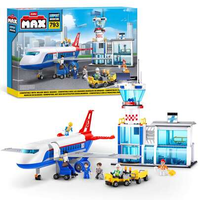 ZURU Max Adventure Airport Playset - Building Bricks