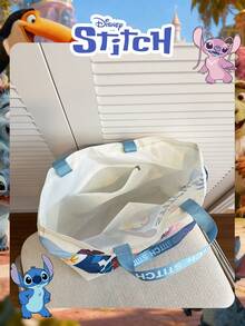 Disney Licensed Official 1 Pc Officially Licensed Stitch Pattern Wacky Shopping Bag Candy Pouch / Coin Purse / Book Bag Mischievous Stitch Large Capacity Tote Bag High-Capacity Foldable Tote Bag Drawstring Shoulder Bag Lightweight Handbag Official Licensed - Multiple Models To Choose FromVerifiable For Lady/Teen Perfect For Valentine's Day/Daily/Shopping/ - DHF52008-sT - View 6