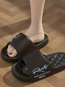 Thick & Comfortable Unisex Slippers, Lightweight Indoor Bathroom House Shoes, Portable Quick-Drying Non-Slip Bathroom Slippers, Foldable Unisex Travel Massage Slide Slippers, Soft Non-Slip Sandals, Comfortable Open-Toe Wear-Resistant, Comfortable Insole Non-Slip, Suitable For Home, Dorm, Gym, Swimming Pool, Spa, Camping, Beach, Hotel Shower - Slippers - View 2