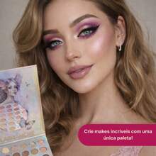 46-Color Complete Makeup Palette With Mirror, Professional Matte And Shimmer Eyeshadows, Labranche - Nhiều màu - Xem 7