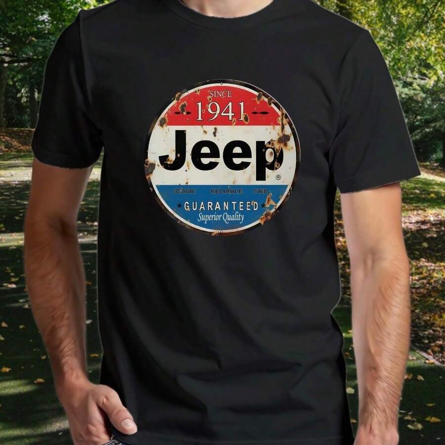 Camisa Camiseta Estampa 4x4  Off-road Jipeiros Vintage - Preto - Visão 1