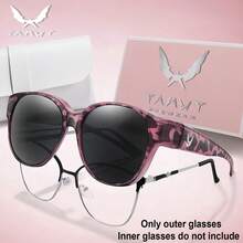 1 Pair Fashionable Round Sunglasses, Unisex, Suitable For Daily Wear, Shopping, Festivals, Parties, Travel And Other Occasions - Multicolor - View 18