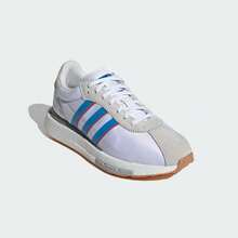 Adidas Giày thể thao cổ điển unisex, giày đôi thời trang thường ngày ID0556 - Trắng sáng/Trắng kem/Xanh lam - Xem 5