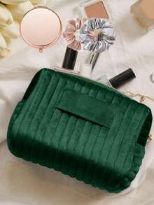 4pcs/Set Personalized Bridesmaid Makeup Bag Set, Customized Velvet Makeup Bag Set, Personalized Gift Set, Includes 1 Makeup Bag, 1 Mirror, And 2 Scrunchies, Customized Makeup Bag, Personalized Bridesmaid Wedding Gift, Customized Velvet Makeup Bag, Travel Toiletry Bag, Bridesmaid Proposal Gift, Valentine's Day Gift, Ramadan Gift - Multicolor - View 20
