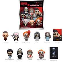 Warner Bros 1PC WB Officially Licensed Horror 3D Bag Clip Blind Bag Random One Jason Character Statue Desktop Character Selection Cute Playful PVC Material 3D Design Hanging Ornament Decoration Backpack Pendant Mystery Bag Clip Surprise Bag Everyday Styling School Gift Birthday Surprise Gift - Burgundy - View 8