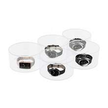 Round Shape 5 Tiers Belts Display Rack, Acrylic Material Organizer Storage Case, Transparent Design Belts Storage Case, For Home Organization - Clear - View 5