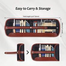 43件套粘土雕塑工具套装，聚合物粘土雕刻工具套装，风干粘土造型工具，适合成人，可用于陶艺制作、装饰、雕刻、绘画、塑形、模具制作 - 陶泥工具 - 查看 2