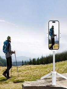 Pocketflex Mini Tripod, Aluminum Alloy 360° Flexible Rotation Selfie Stick Tripod, One-Key Switch 3-In-1 Phone Tripod With Retractable Handle, Detachable Remote, Pocket-Sized Ultimate Travel Photography Gear, Suitable For Summer Vacation, Travel, Outdoor Activities, Live Streaming, Stable Recording - Multicolor - View 4