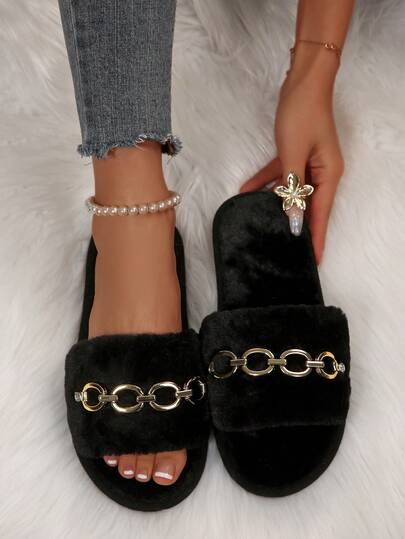 نعال نسائية مريحة مزينة بالزهور