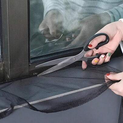 1 Set Easy Cut Self-Adhesive Fiberglass Mesh Window Screen, Durable Hardware Material, Insect Proof Mosquito Net, Allows Light Penetration, Pest Control Supplies, Indoor Window Mesh, Pet Safety Net, Summer Shading, Easy Installation Without Drilling, Customizable, Suitable For Window Accessories, Window Decor, Sun Protection, Outdoor Patio, Office, Room Decor, Bedroom, Living Room, Balcony, Dorm, Household, Practical Gift