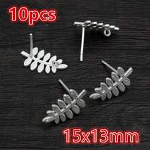 6-10个黄铜金属花朵耳钉耳针 DIY耳钉钩 首饰制作配件 - 耳環 - 查看 20