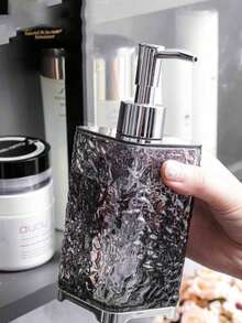 1个300毫升/400毫升可重复灌装塑料波浪纹理洗发水/沐浴露瓶，大容量泡沫泵头，适用于乳液、面霜、香皂、护发素等。 - 彩色 - 查看 6