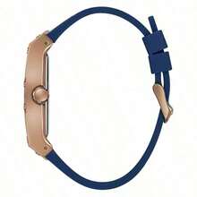 Guess Men's Fashion, Business, Leisure, Three Eyed Multifunctional Dial, Silicone And PU Leather Strap, Quartz Watch - Camel - View 4