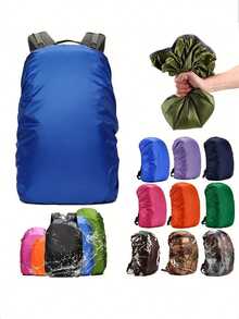 1Pc [Durable Backpack] Durable 35L Portable Outdoor Backpack, 1pc | Vibrant Backpack With Cover - Ideal For Travel, Camping, And Sports Accessories, Camping Gear - Multicolor - View 2