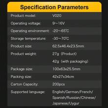 Equipo de prueba de automóviles Escáner Bluetooth OBD2 para iPhone, Android y Windows - Negro - Ver 2