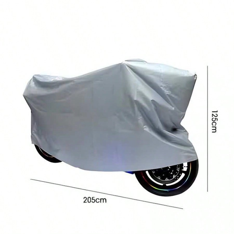 Funda Protectora para Motocicleta 205x125cm Material PEVA Impermeable contra Lluvia y Polvo