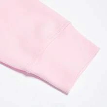 Adidas Spring & Autumn Men's Minimalist Small Logo Comfortable Casual Pullover Sweatshirt JX7234 - Clear Pink - View 5