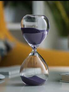 1个5/10/15/30分钟计时器，透明玻璃材质，多种颜色沙子可选，桌面装饰，适用于客厅、卧室、书房和办公室。可用于瑜伽、冥想、学习。家居装饰。卧室装饰。生日礼物。厨房装饰。情人节礼物。