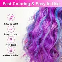 8 Color Hair Chalk For Girls, Temporary Hair Dye For Girls Kids Adults, Washable Hair Color Teen Girl Gift Hair Stuff Accessories Makeup Kit Birthday Cosplay Festivals Party Halloween Christmas Gifts. - Nhiều màu - Xem 7