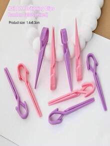 5件套指甲油保护夹套装，防漏指甲油夹，指甲修剪工具 - 彩色 - 查看 11