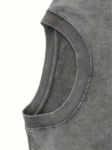 Disney Minnie Mouse Leopard Bow Minnie Mouse Logo Creative Printing Design Sense Fashion Old T-Shirt 2026 Spring And Summer Round Neck T-Shirt Style Retro Fashion Lovers Popular Style Old Round Neck T-Shirt - Grey - View 3