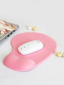 1pc Cute Cartoon Sheep Silicone Thickened Office Mouse Pad With Wrist Support And 3D Stereoscopic Effect