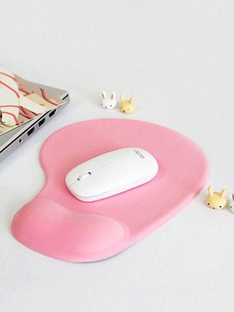 1pc Cute Cartoon Sheep Silicone Thickened Office Mouse Pad With Wrist Support And 3D Stereoscopic Effect