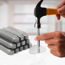 Square/Round Textured Punch Stamp Tools - DIY Jewelry Making Handcraft And Art Punching Kit, 12 Shapes Available