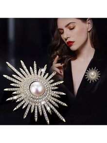 1 chiếc ghim cài áo cao cấp, ghim cài hoa đa năng cho nữ, kẹp khăn choàng, phụ kiện cao cấp thanh lịch cho sườn xám và áo khoác. - Nhiều màu - Xem 6