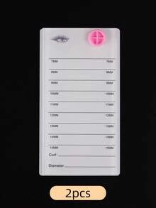 1 pieza Bandeja acrílica para extensiones de pestañas, Caja de almacenamiento de extensiones de pestañas, Almohadilla de extensión, Bandeja para pestañas, Bandeja para pegamento, Soporte independiente - Multicolor - Ver 12