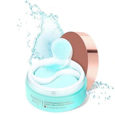 FOREO IRIS Hydrating Hydrogel Eye Mask - Dark Circles Under Eye Treatment For Women &Amp; Men - Puffy Eyes Treatment - Hydrating &Amp; Refreshing - Vegan - All Skin Types - 60 Under Eye Patches